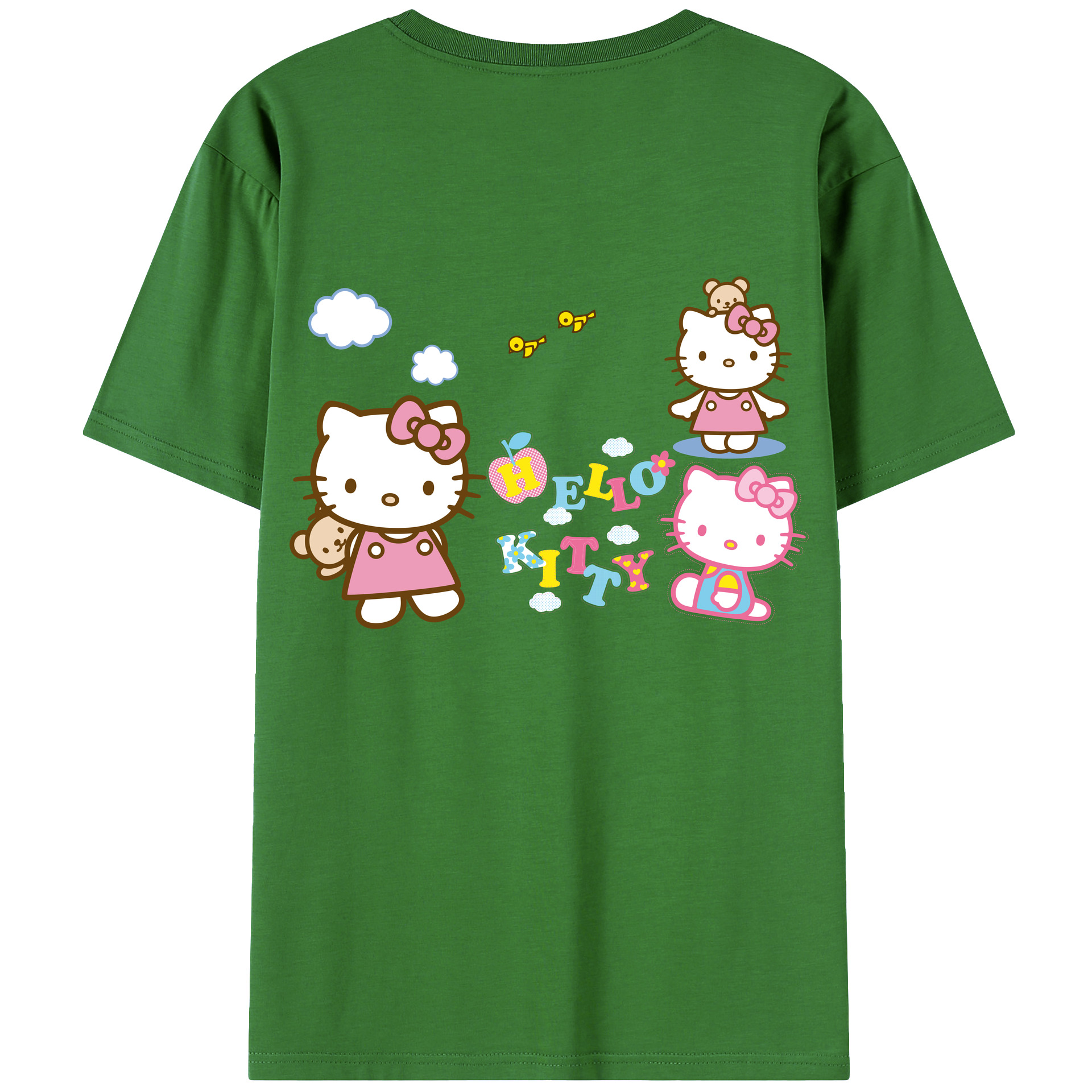 （画像用） Hello Kitty ハローキティ レディース半袖Tシャツ(バックプリント)